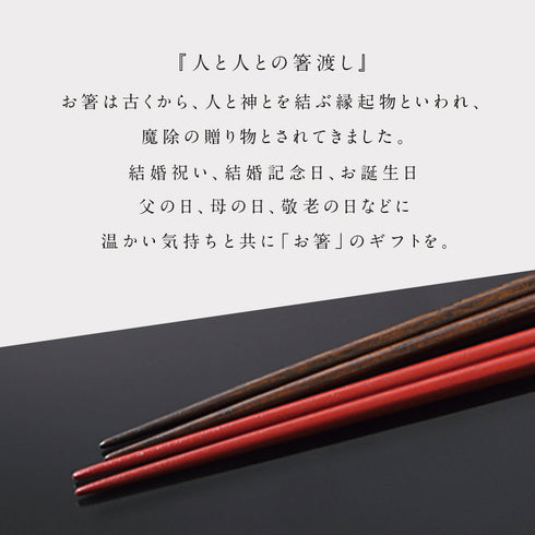 夫婦箸 伝統工芸師作 古代若狭塗箸 龍炎.|s8